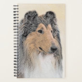 Collie (ruw) schilderen - Cute Original Dog Art Planner (Voorkant)