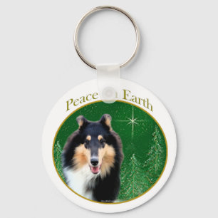 Collie (ruw) Vrede Sleutelhanger