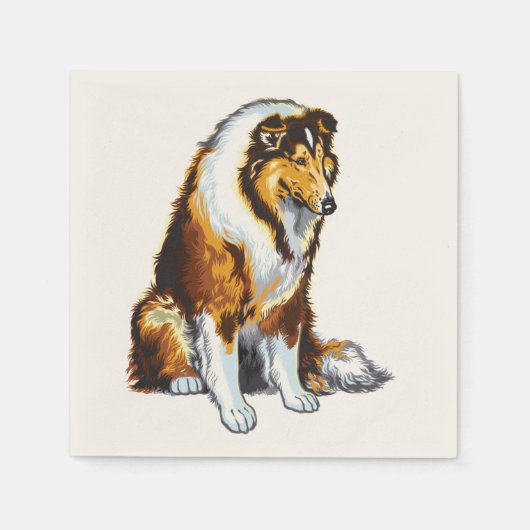collie servet (Voorkant)