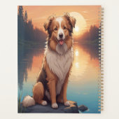 Collie Shepherd au bord du lac (Dos)