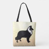 Collie Silhouette  Draagtas (Achterkant)