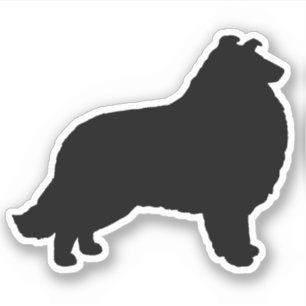 Collie Silhouette Hondenras Vinyl Sticker