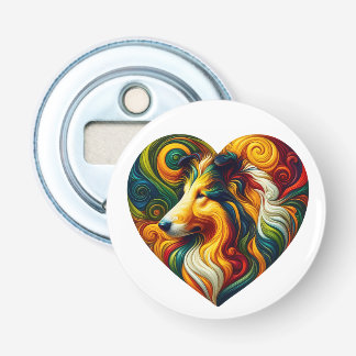 Collie Swirl Button Flesopener