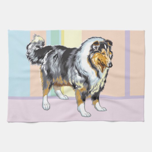 collie theedoek (Horizontaal)