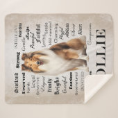 Collie Traits Sherpa Deken (Voorkant (horizontaal))