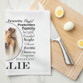 Collie Traits Theedoek (Quarter Fold)