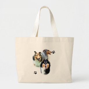 Collie Trio Grote Tote Bag
