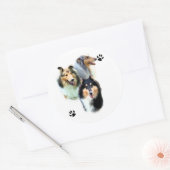 Collie Trio - Sticker (Envelop)