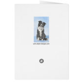 Collie-verf aan de rand - Kute Original Dog Art (Achterkant)