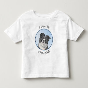 Collie-verf aan de rand - Kute Original Dog Art Kinder Shirts
