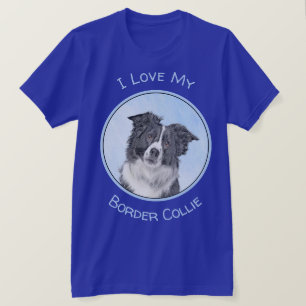 Collie-verf aan de rand - Kute Original Dog Art T-shirt