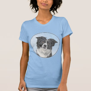 Collie-verf aan de rand - Kute Original Dog Art T-shirt