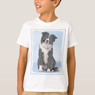 Collie-verf aan de rand - Kute Original Dog Art T-shirt