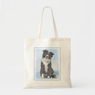 Collie-verf aan de rand - Kute Original Dog Art Tote Bag