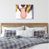 Collie waggong canvas afdruk (Insitu (Slaapkamer))