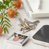 Collie waggong sleutelhanger (Zijkant)