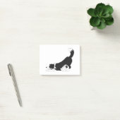 Collie Yoga (zwart en wit) Post-it® Notes (Kantoor)