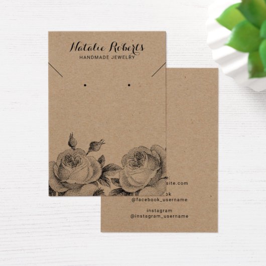 Collier à bijoux rustique Kraft (Bureau)