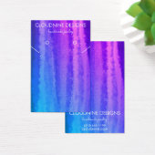 Collier à oreille bleu violet Bijoux Carte d'affic (Bureau)