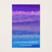 Collier à oreille bleu violet Bijoux Carte d'affic (Devant)