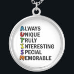 Collier Acrostiche mignon de sensibilisation sur l'autisme<br><div class="desc">Un beau poème de mot d'acrostiche pour l'autisme. Mémorable spécial véritablement intéressant toujours unique. Grands attributs positifs d'être autiste. J'aime quelqu'un avec l'autisme. Les acronymes sont ainsi cool.</div>