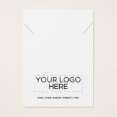 Collier Ajouter Votre Logo Carte d'affichage Bijou (Devant)