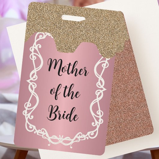 Collier badge pour la mère de la mariée pour enter