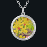 Collier Beautiful Yellow autumn<br><div class="desc">Belle orchidées jaunes jolies orchidées jaunes Fleurs de fleurs d'orchidées. Photo de Sandy Closs Great pour toutes les saisons printemps été et automne. tropical,  moderne,  automne,  fleur,  fleurs,  floral,  printemps,  orchidée,  jardin,  mariage,  mariages, </div>