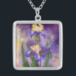 Collier Belle Fleur Iris - Art Peinture Migned<br><div class="desc">Belle Fleur Iris</div>