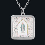 Collier Belle Mère Florale catholique<br><div class="desc">Avec une élégante aquarelle fleurie et Blessed Mother design,  ces colliers sont parfaits pour les filles et les femmes qui ont une dévotion à Marie. Trouvez les articles correspondants dans ma boutique.</div>