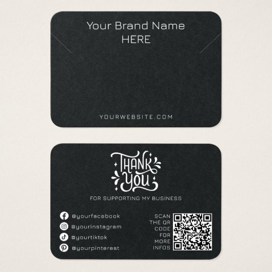 Collier Bijoux Afficher Moderne Simple Noir Blanc (Devant & derrière)