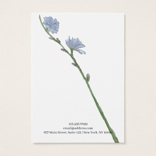 Collier Bijoux Carte d'affichage ・ Fleur pastel (Dos)