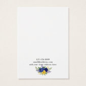 Collier Bijoux Display Card ・ Aquarelle Florale (Dos)