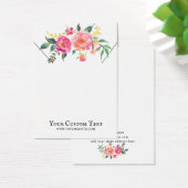 Collier Bijoux Display Card ・ Aquarelle Florale (Bureau)