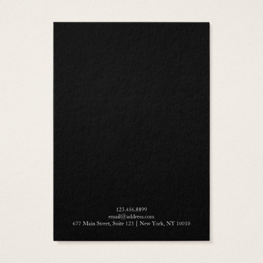 Collier Bijoux Display Card ・ Cuir Chic (Dos)