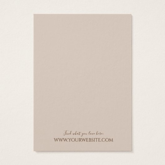 Collier Bijoux Display Card ・ Terre Florale (Dos)