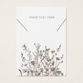 Collier Bijoux Display Card ・ Terre Florale (Devant)