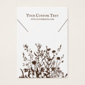 Collier Bijoux Display Card ・ Terre Florale (Devant)