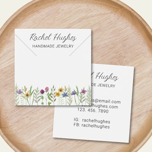 Collier Bijoux Floral Display Card