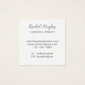 Collier Bijoux Floral Display Card (Dos)