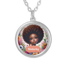 Black girl Africaine Américaine avec Afro
