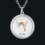 Collier Blenheim Cavalier King Charles Spaniel Sympathie<br><div class="desc">Il y en a qui apportent une lumière si grande au monde, que même après leur disparition, leur lumière demeure. Laissez un collier doux apporter le confort à votre coeur lourd pendant que vous prenez un moment pour vous souvenir de votre bien-aimé blenheim rouge et blanc cavalier ming charles spaniel....</div>