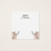 Collier Boho Pastel moderne & Carte d'affichage (Dos)