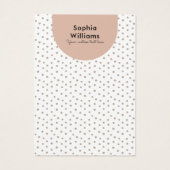 Collier Boho Pastel moderne & Carte d'affichage (Dos)