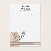 Collier Boho Pastel moderne & Carte d'affichage (Devant)