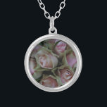 Collier Bouquet de fleurs de Roses verts roses<br><div class="desc">Bouquet de fleurs de Roses verts roses</div>