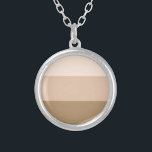 Collier Brown Ombre strié<br><div class="desc">Motif à rayures Ombre marron tendance.</div>