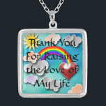Collier Cadeau Mère-En-Belle - Argent Sterling<br><div class="desc">Merci d'avoir suscité l'amour de ma vie. Ce collier cadeau est la façon parfaite de montrer à votre belle-mère que vous l'aimez.</div>