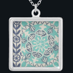 Collier Carrelage Batik Bleu I<br><div class="desc">Floral</div>