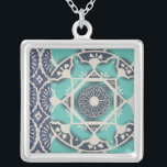 Collier Carrelage bleu Batik II<br><div class="desc">Floral</div>